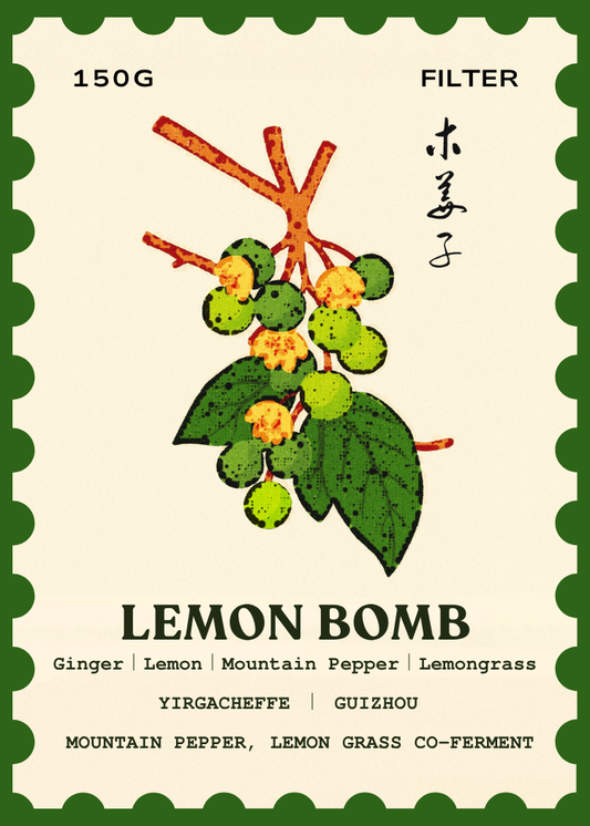 Lemon Bomb [LemonGrass, Mountain Pepper Co-ferment] - Red Raven Roaster